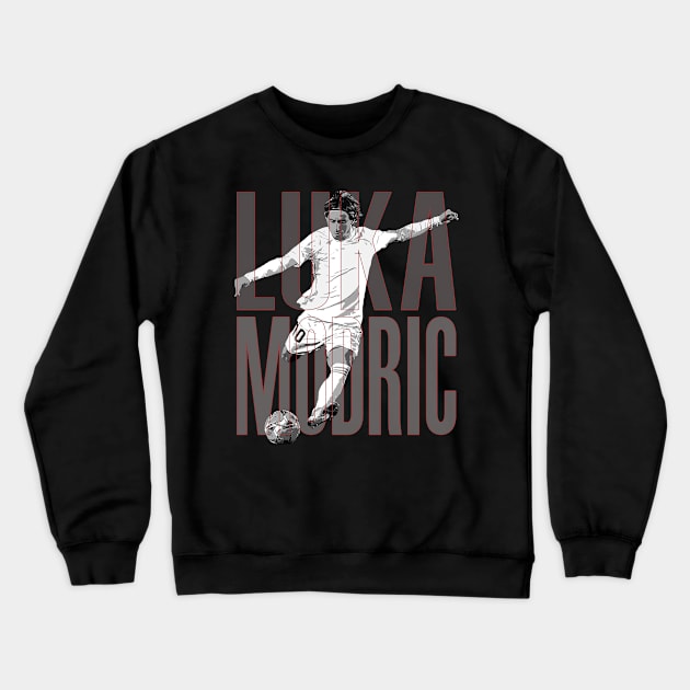 Luka Modric Legend Crewneck Sweatshirt by StoneSoccer